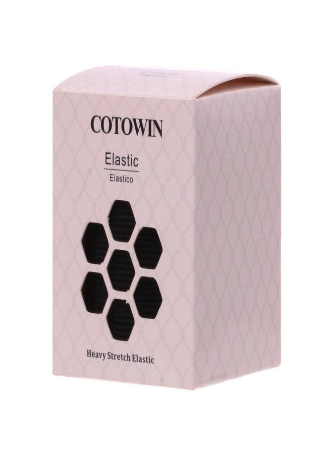 COTOWIN 3-inch Wide Black Heavy Stretch High Elasticity Knit Elastic Band 3 Yards - Image 3