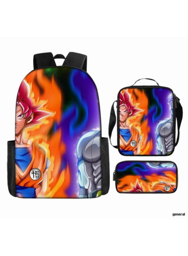 عام حقيبة الظهر المطبوعة الشائعة - مجموعة حقيبة الظهر المكونة من ثلاث قطع (يمكن استخدامها للطلاب والأطفال والأصدقاء للنزهات وتسلق الجبال وما إلى ذلك) - 20 - Image 1