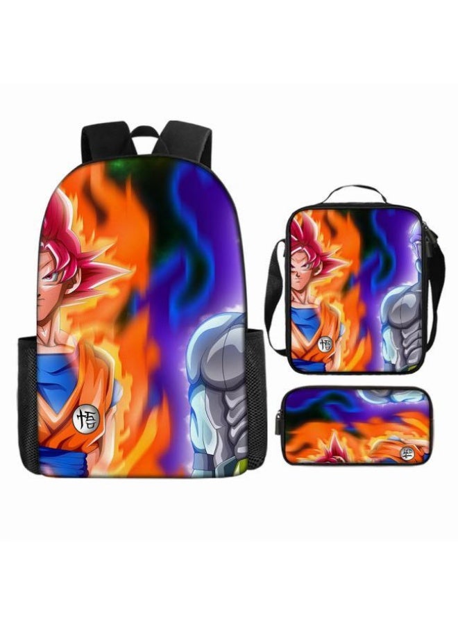 عام حقيبة الظهر المطبوعة الشائعة - مجموعة حقيبة الظهر المكونة من ثلاث قطع (يمكن استخدامها للطلاب والأطفال والأصدقاء للنزهات وتسلق الجبال وما إلى ذلك) - 20 - Image 2