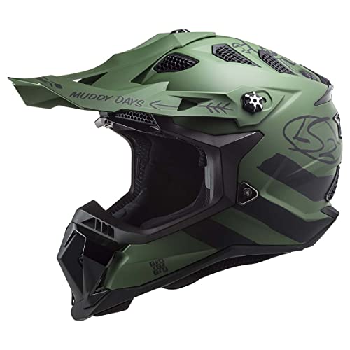 LS2 Helmets MX-Off Road Subverter Evo Helmet (Cargo Matte Military Green - 2X-Large) - Image 1