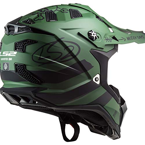 LS2 Helmets MX-Off Road Subverter Evo Helmet (Cargo Matte Military Green - 2X-Large) - Image 3
