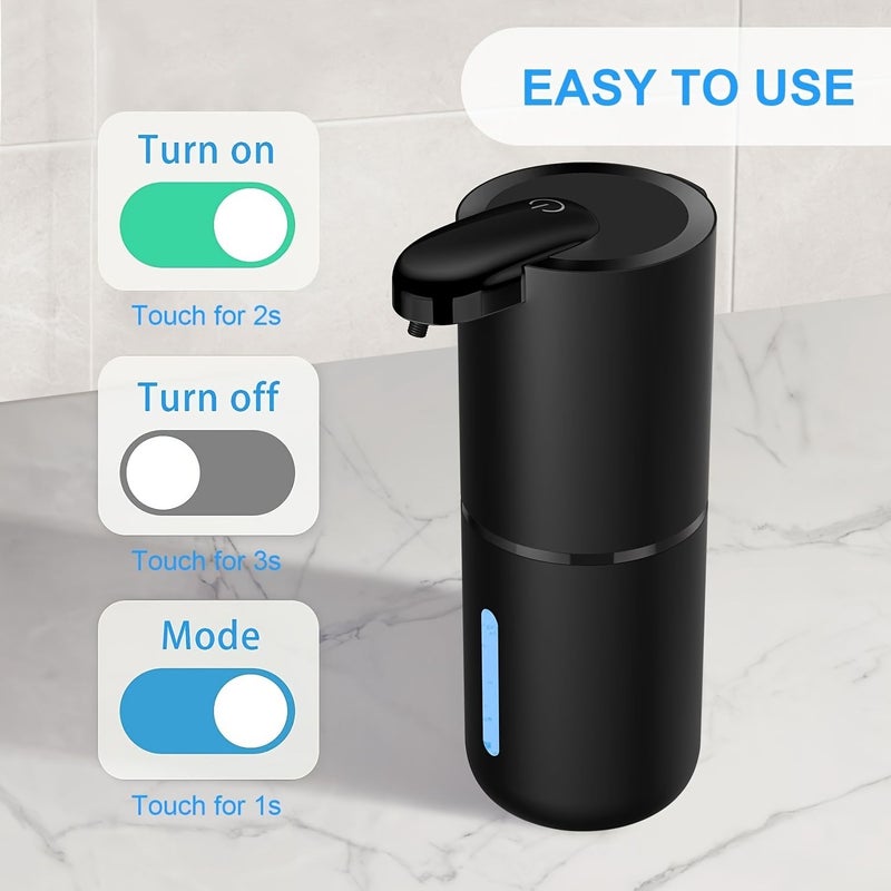 Black Goose Wing Automatic Soap Dispenser Touchless 13.53oz Foam - Image 4