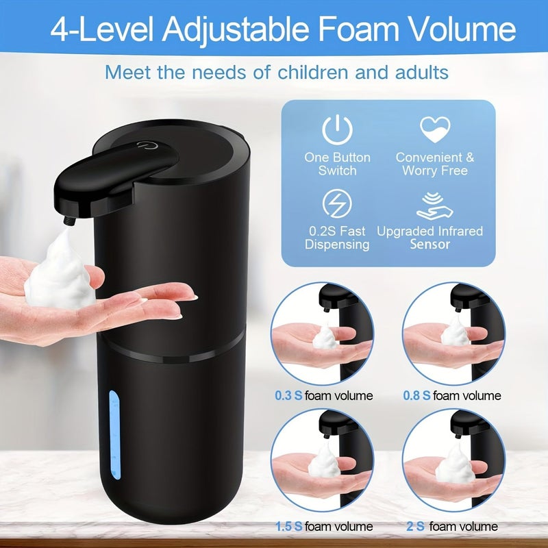 Black Goose Wing Automatic Soap Dispenser Touchless 13.53oz Foam - Image 5