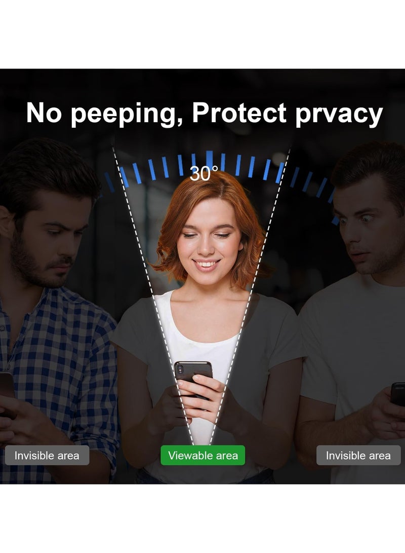 【حزمة 2】 واقي شاشة خصوصية زجاجي مدعم متوافق مع موتورولا موبايل إيدج 60 فيوجن، زجاج بخواص مضادة للتجسس، صلابة 9H، فيلم عالي الدقة مقاوم للخدوش - Image 3