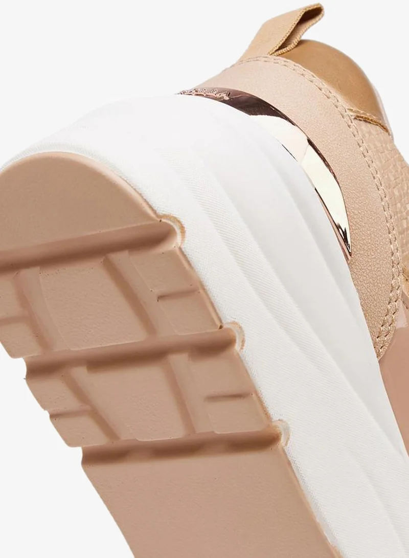 Flora Bella By Shoexpress NUDE Flora Bella Women'S Lace-Up Sneakers for Women | Best Price UAE