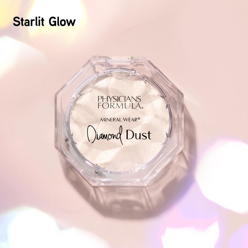 Physicians Formula Diamond Dust Mineral Powder Starlit Glow, Translucent Setting Powder Makeup, Finishing Powder For Face, Clean Beauty, Dermatologist Approved - Image 4
