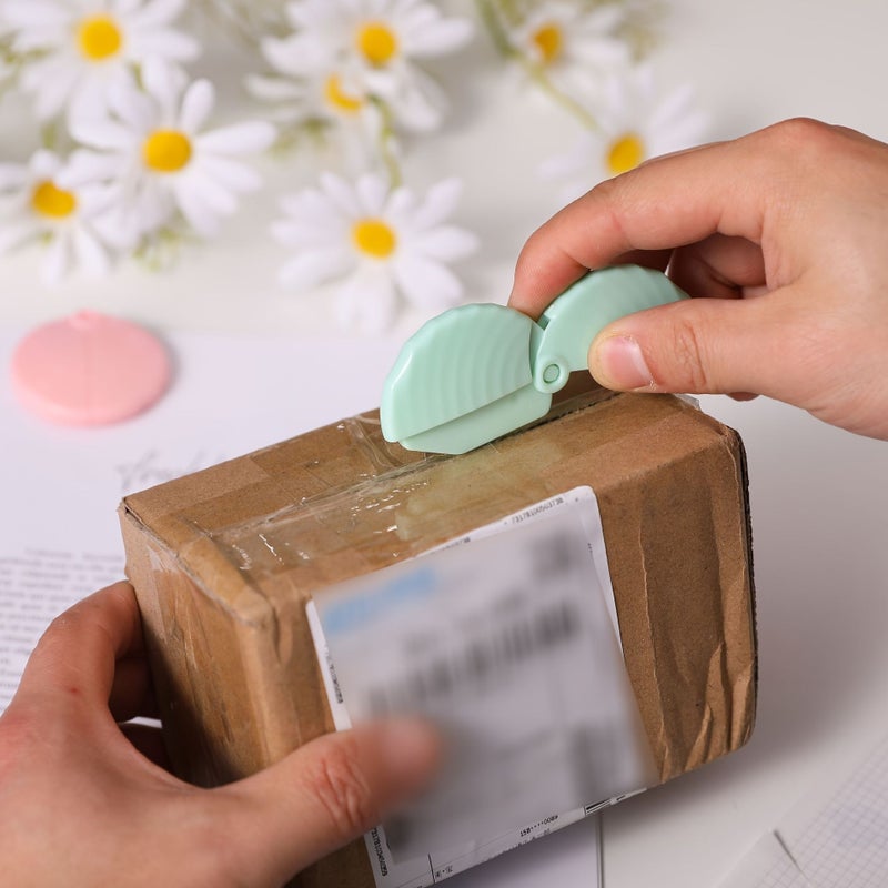 Pastel Round Folding Craft Cutting Tool 5pcs Random Color One Hand 180 Degree Open Stationery Cutter With Ergonomic Grip Desk Companion For Left And Right Handed Individuals - Image 1