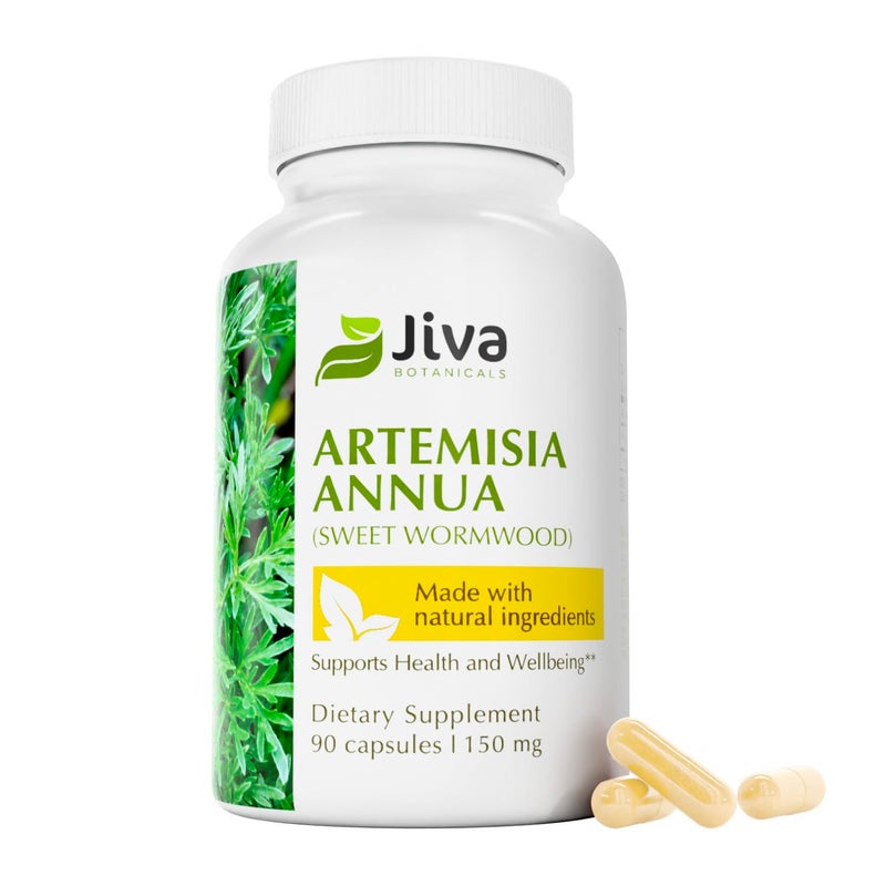 Jiva Botanicals Artemisia Annua Sweet Wormwood Capsules Supports Immune System Normal Liver Health Made in The USA 90 Capsules