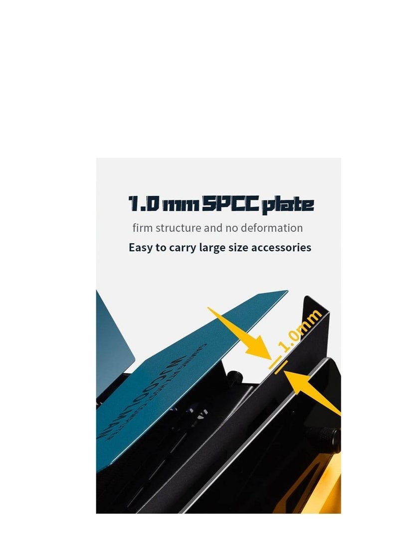WJCOOLMAN حالة كمبيوتر Soul Battleship ATX، مواد SPCC + زجاج مقسى، 7 مراوح ماسية، لوحة SPCC بسماكة 1.0 مم، واجهة USB3.0 مزدوجة، حتى 7 مراوح، بيضاء | WJCOOLMAN- SOULBATTLESHIP-WH-7F - Image 2