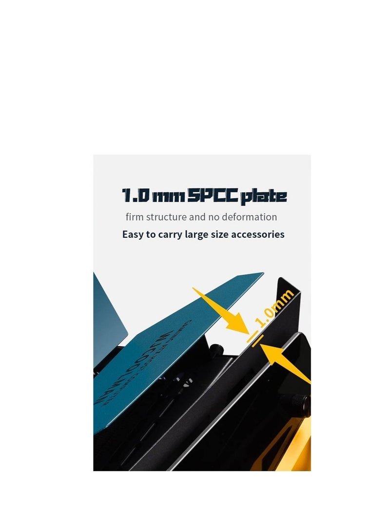 WJCOOLMAN حالة كمبيوتر Soul Battleship ATX، مواد SPCC + زجاج مقسى، 7 مراوح ماسية، لوحة SPCC بسماكة 1.0 مم، واجهة USB3.0 مزدوجة، حتى 7 مراوح، بيضاء | WJCOOLMAN- SOULBATTLESHIP-WH-7F - Image 3