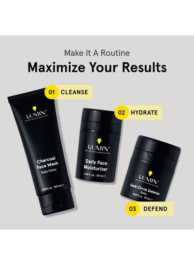 LUMIN Men's Dark Circle Defense (1 oz.): Anti-Aging Korean Formulated Eye Cream Treatment - Reduce Fine Lines, Wrinkles, Eye Bags, Dark Circles - Experience a Rejuvenated Complexion - Achieve Your Best Look - Image 5