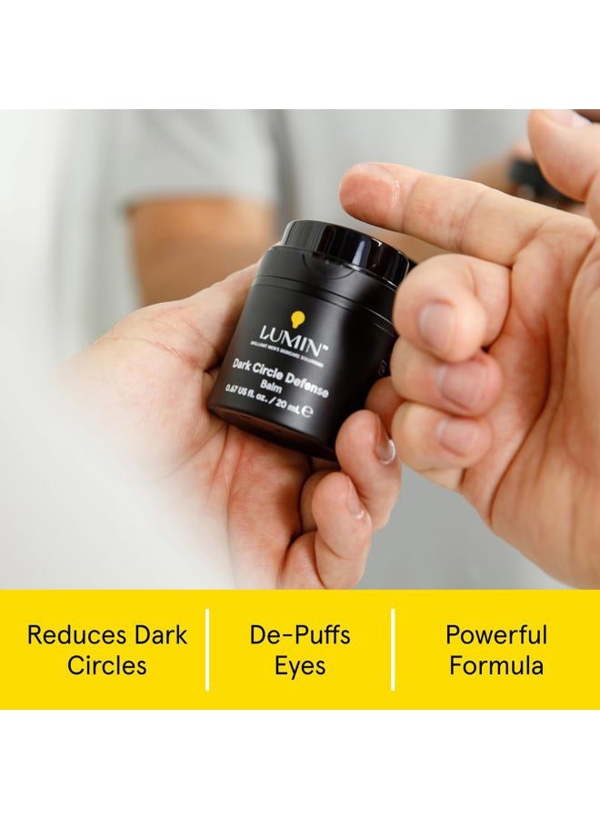 LUMIN Men's Dark Circle Defense (1 oz.): Anti-Aging Korean Formulated Eye Cream Treatment - Reduce Fine Lines, Wrinkles, Eye Bags, Dark Circles - Experience a Rejuvenated Complexion - Achieve Your Best Look - Image 2
