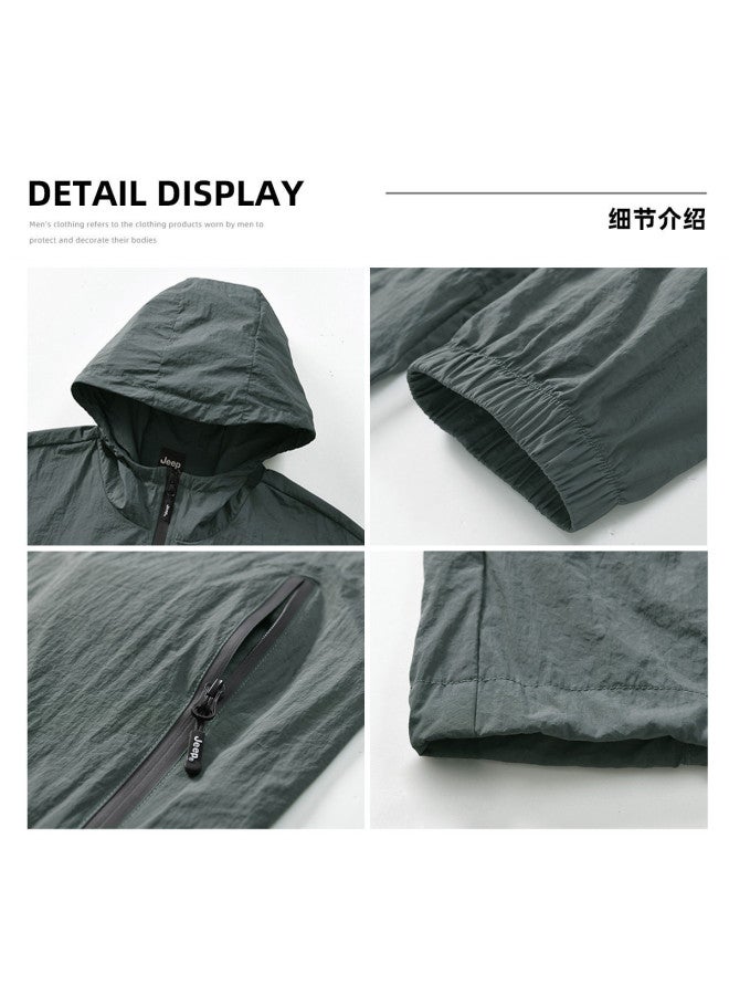 Jeep Upf50+ Boys' Cooling Sun Protection Jacket, Summer Lightweight, Versatile, Comfortable, Breathable Ice Silk Skin Jacket - Image 4