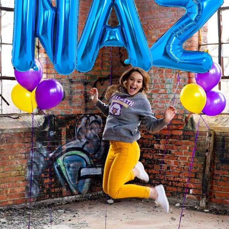 TONIFUL 40 Inch Large Blue Letter A Balloons Giant Alphabet Letter Balloons,Foil Mylar Big Balloons for 2026 Graduation Birthday Party Anniversary New Year Graduation Supplies Decorations - Image 4