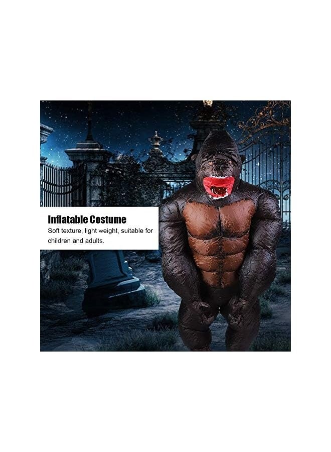Loquat Inflatable Costume, Gorilla Monkey Full Body Funny Costume Suit for  Party Adult Child Toddler Size, Gorilla Chub Suit Inflatable  Costume with Blower - Image 2