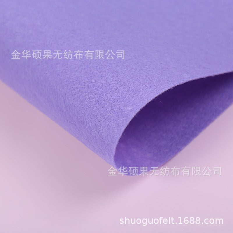 Generic 2MM Thick Colored Felt Fabric for Crafts 1633 light purple 