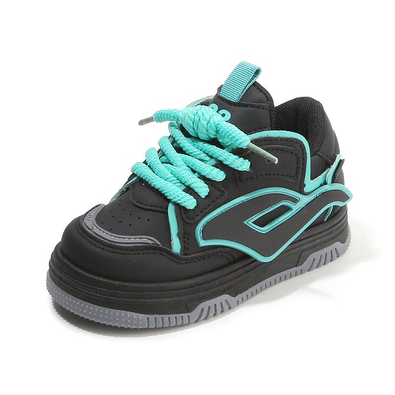 Children'S Sneakers 2026 Boys' Casual High-Top Sneakers Girls' White Shoes Soft-Soled Baby Loafers Single - Image 1