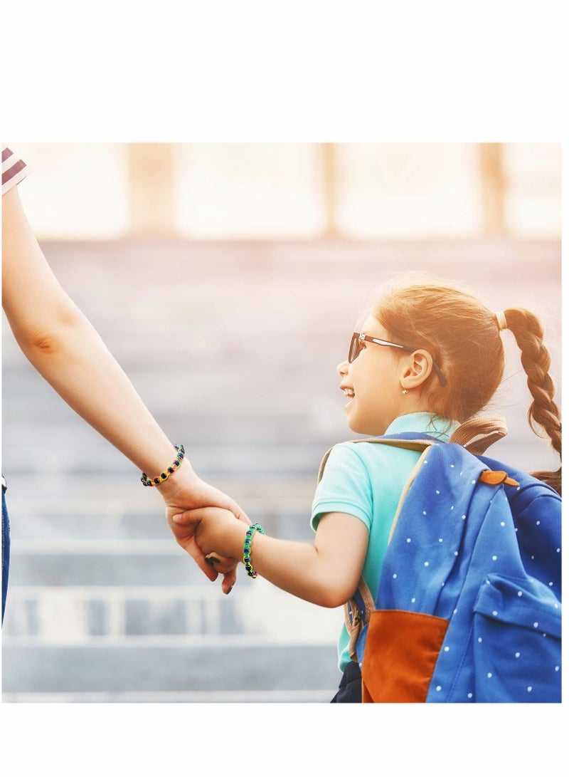 أساور مزاجية متغيرة الألوان للأزواج والأصدقاء - خرز حراري قابل للتعديل للأطفال والبالغين، مجموعة من 2 قطعة، تصميم مبهر يعتمد على المشاعر - Image 3