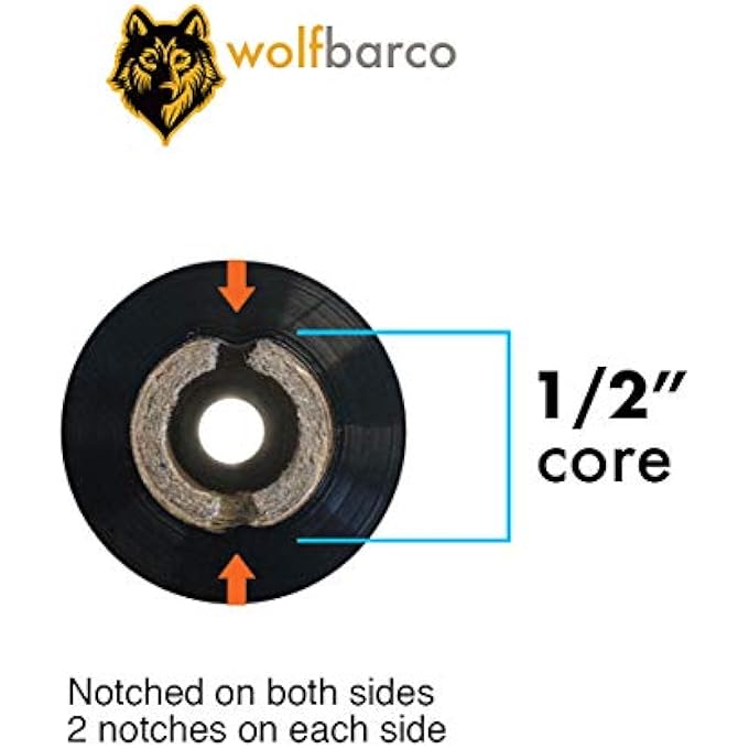 1 ROLLS 4.33" X 243' (110M X 74M) BLACK PREMIUM RESIN-ENHANCED WAX THERMAL TRANSFER RIBBON COMPATIBLE WITH ZEBRA PRINTERS - Image 3