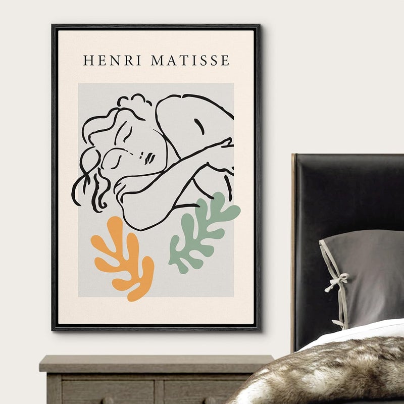 wall26 Framed Canvas Print of Sleeping Woman by Matisse - Image 3