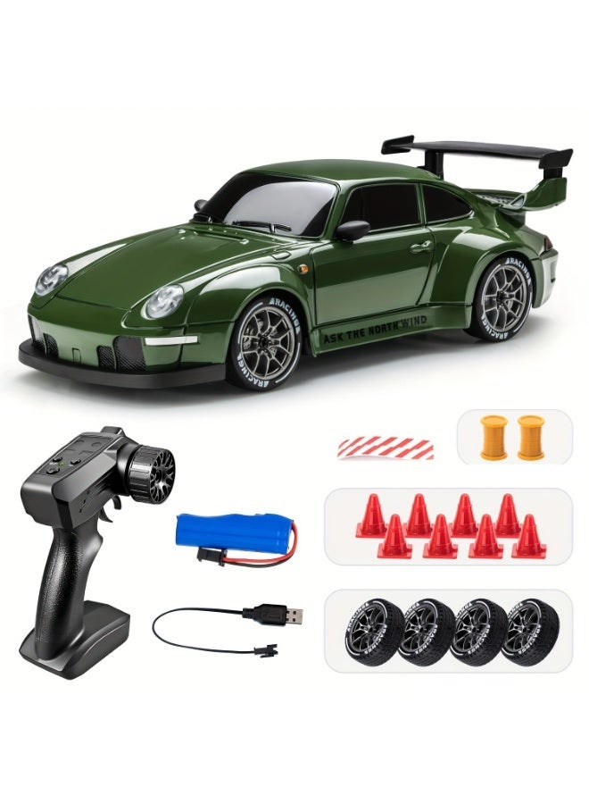 HOBB 1:24 Simulated Porsche RC Drifting Car | 20 Km/h High-Speed Remote Control Vehicle | 2.4GHz Wireless Controller - Image 1