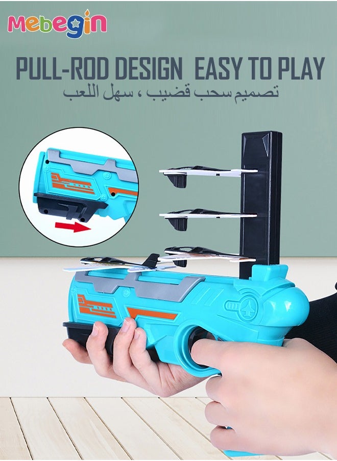 MEBEGIN Catapult Airplane Launcher with 10pcs Glider Plane Airplane Launcher Toy Gift Toys for Kids Aged 4-8  - Image 5