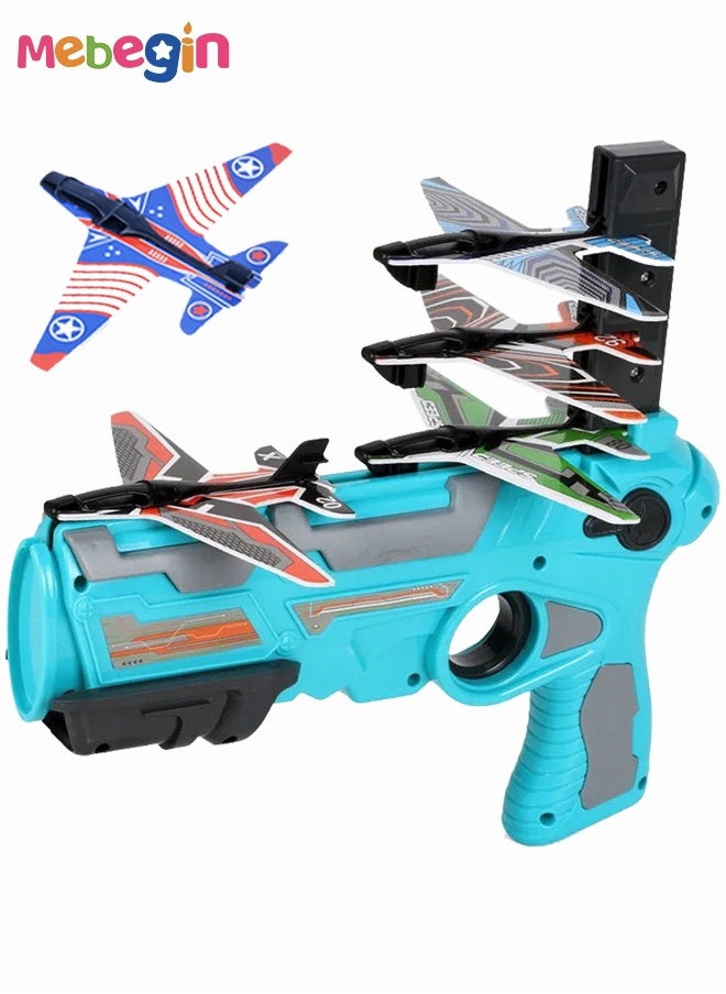 MEBEGIN Catapult Airplane Launcher with 10pcs Glider Plane Airplane Launcher Toy Gift Toys for Kids Aged 4-8  - Image 2