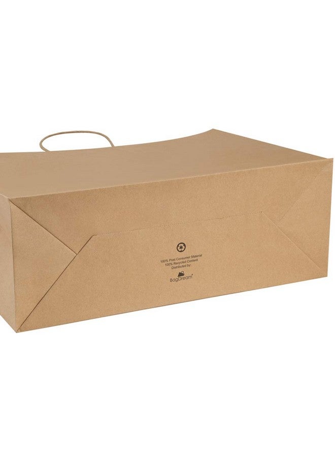 BagDream 25Pcs 16x6x12 Inches Kraft Paper Bags with Handles Bulk, Recycled Large Brown Paper Gift Bags for Shopping, Retail, Grocery, Merchandise, Party Gifts - Image 4