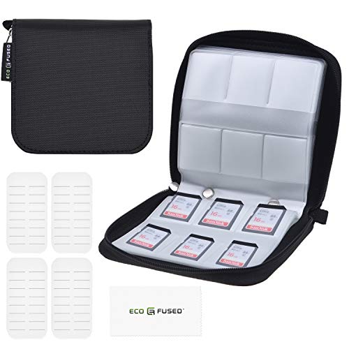 Eco-Fused Memory Card Case - Fits up to 44x SD, SDHC, Micro SD, Mini SD and 4X CF - Holder with 44 Slots - Image 1