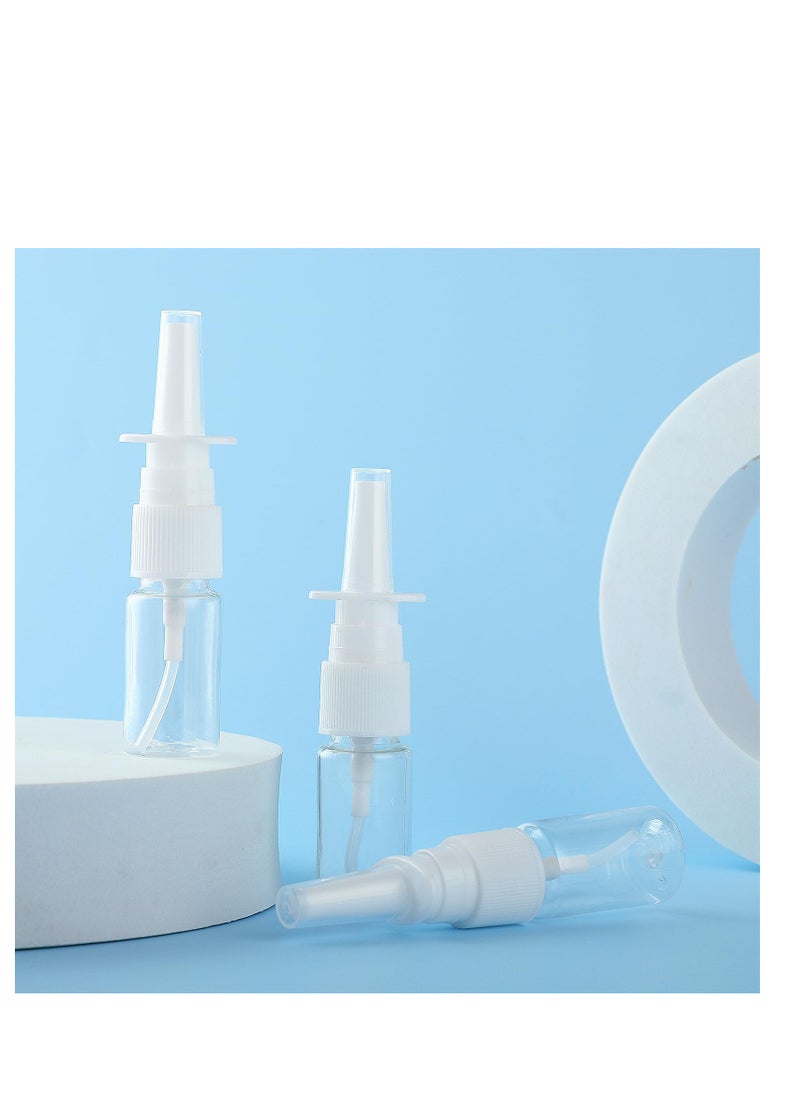 Excefore - Nasal Spray Bottle, 21 Pcs Clear Small Empty Nose Spray Bottle, Reusable and Refillable Fine Mist Sprayers, for Travel Saline Essential Oils (10ml) - Image 1