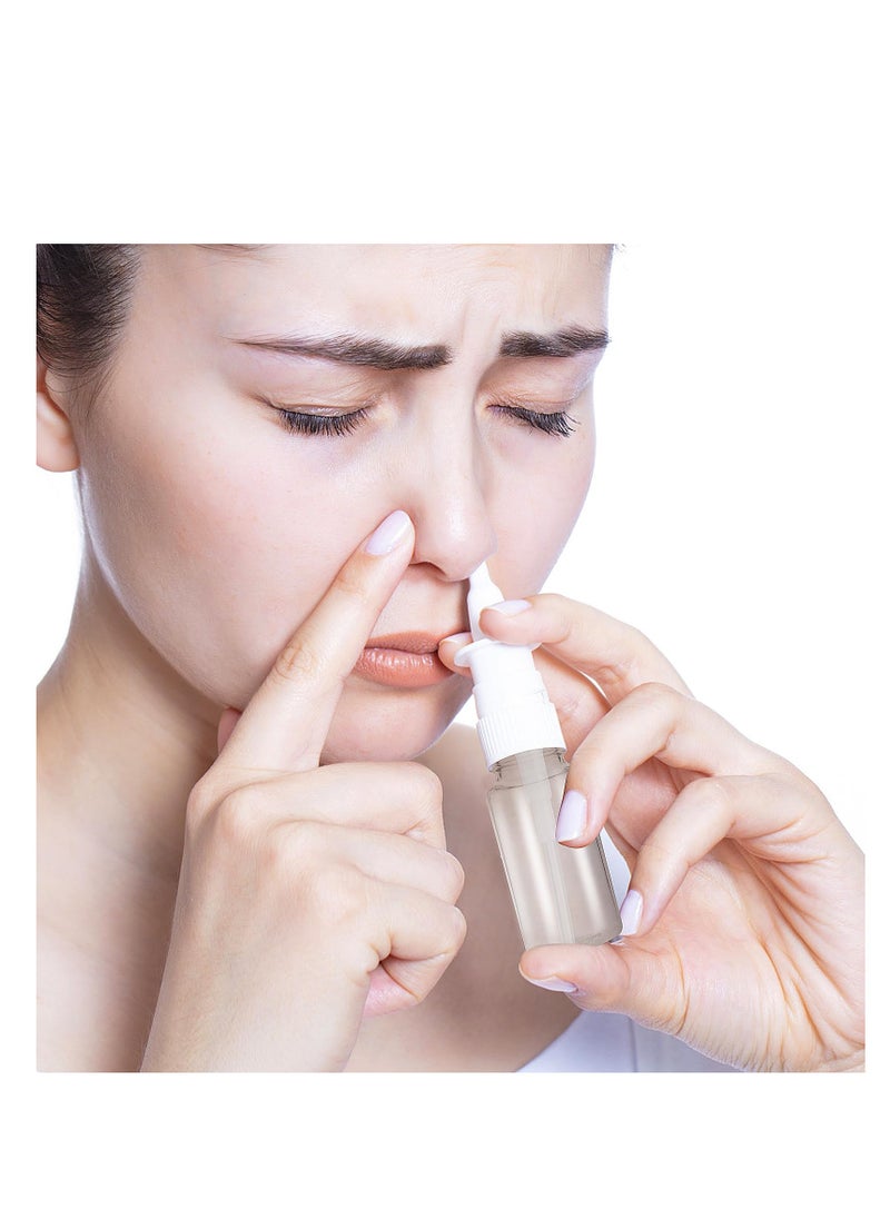 Excefore - Nasal Spray Bottle, 21 Pcs Clear Small Empty Nose Spray Bottle, Reusable and Refillable Fine Mist Sprayers, for Travel Saline Essential Oils (10ml) - Image 1