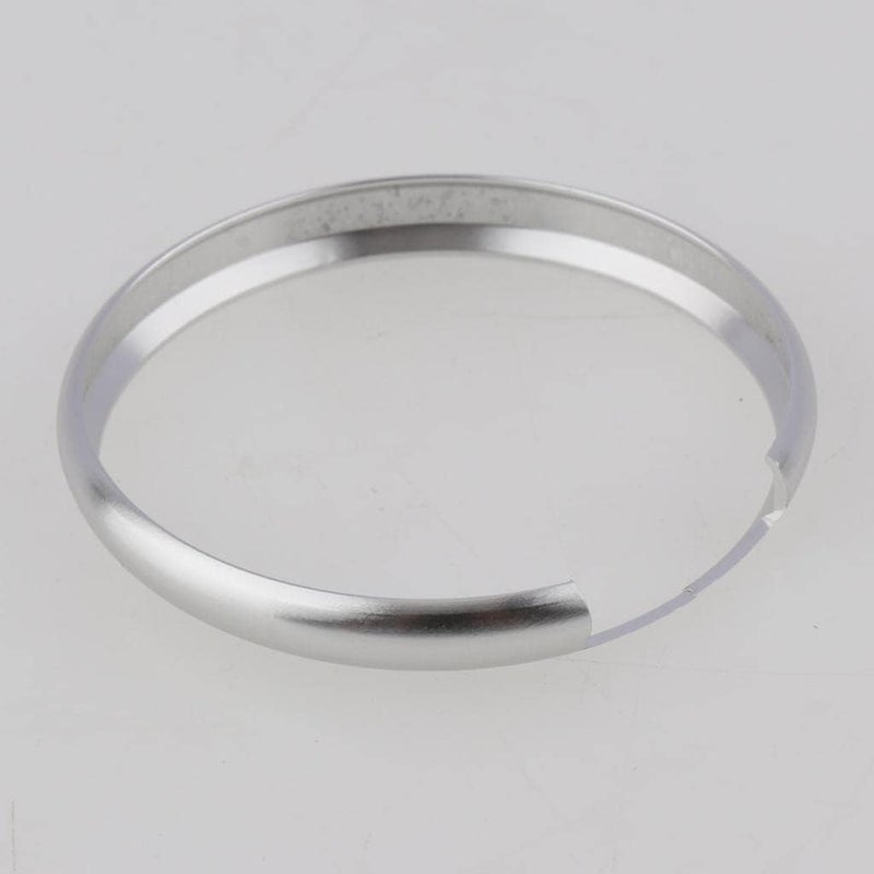 klarako2 Pieces Car Key Fob Ring Rim Trim Replacement for BMW Mini Cooper 2008 and up klarakoSilver and Black - Image 4