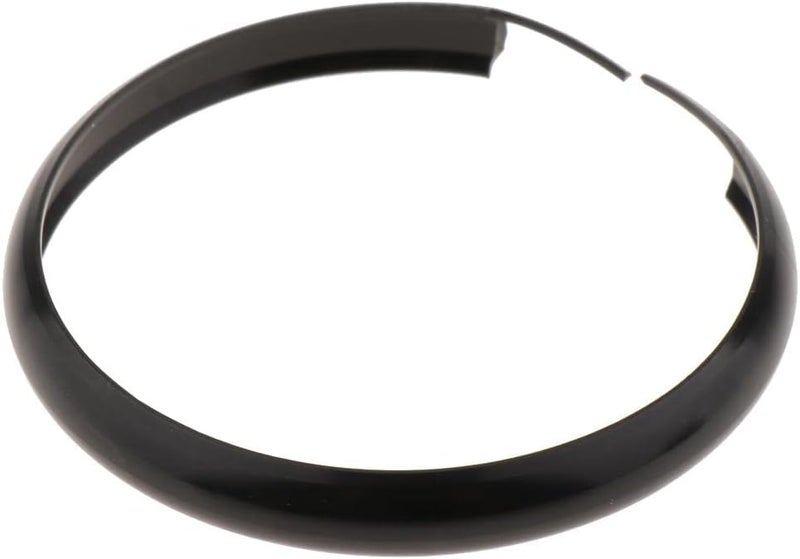 klarako2 Pieces Car Key Fob Ring Rim Trim Replacement for BMW Mini Cooper 2008 and up klarakoSilver and Black - Image 2