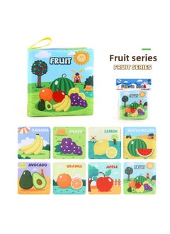 Generic Baby Cloth Books 0-3 Years Old Infant Educational Enlightenment Early Education Toys Tear Cloth Books-Color:4 Pages 8 Vegetable Cloth Book 23g-Specifications:Can Be Labeled  - Image 1