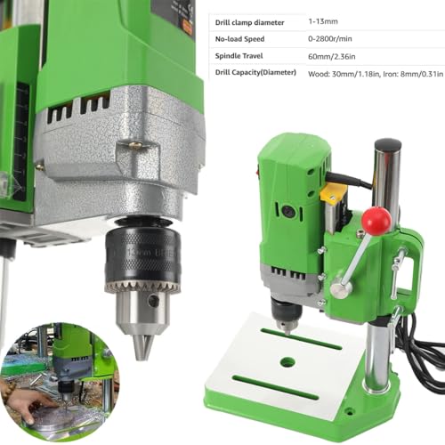 DOMINTY Bench Drill Stand 710W Mini Electric Bench Drilling Machine Drill Chuck 1-13mm for Hand Drill - Image 3