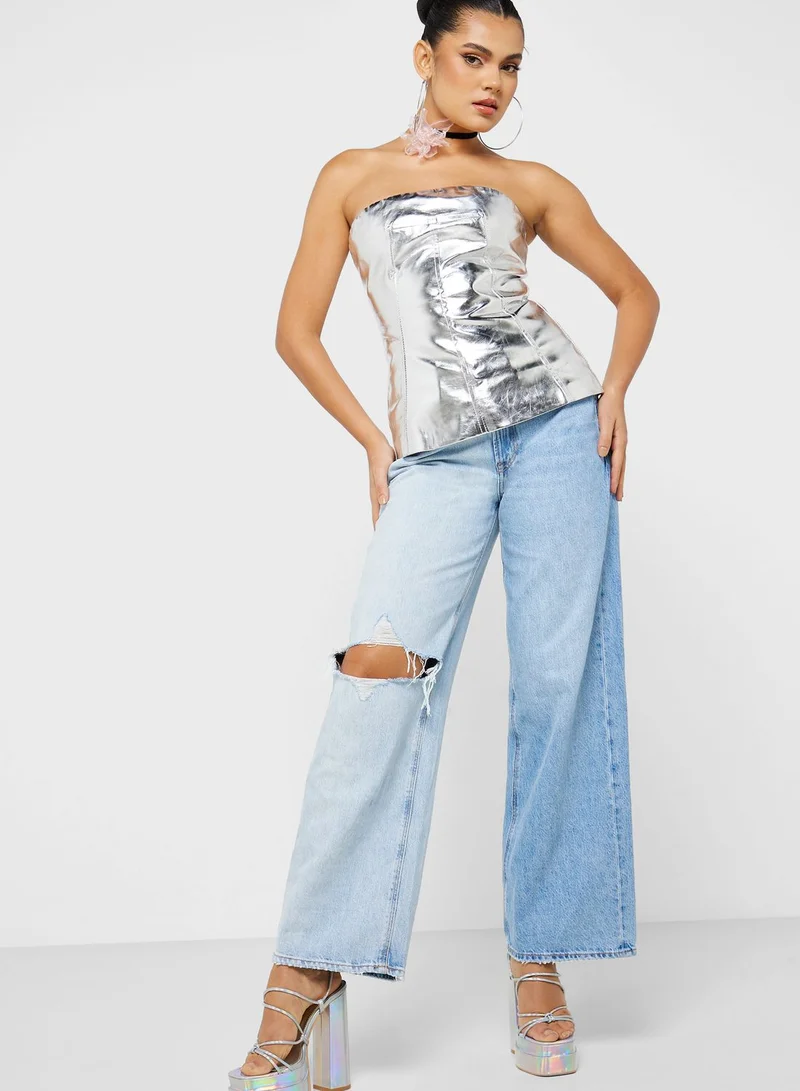 Amy Lynn Johanna Shimmery Top