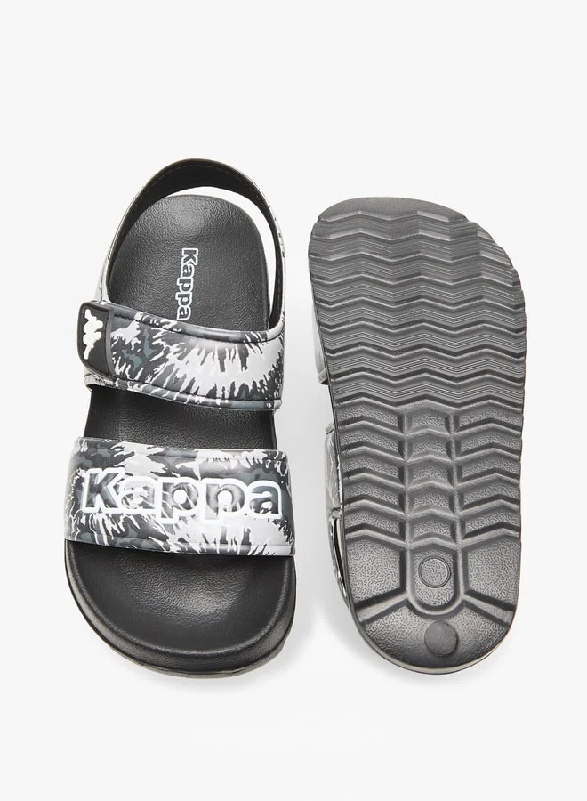 كابا Boys' Printed Floaters with Hook and Loop Closure