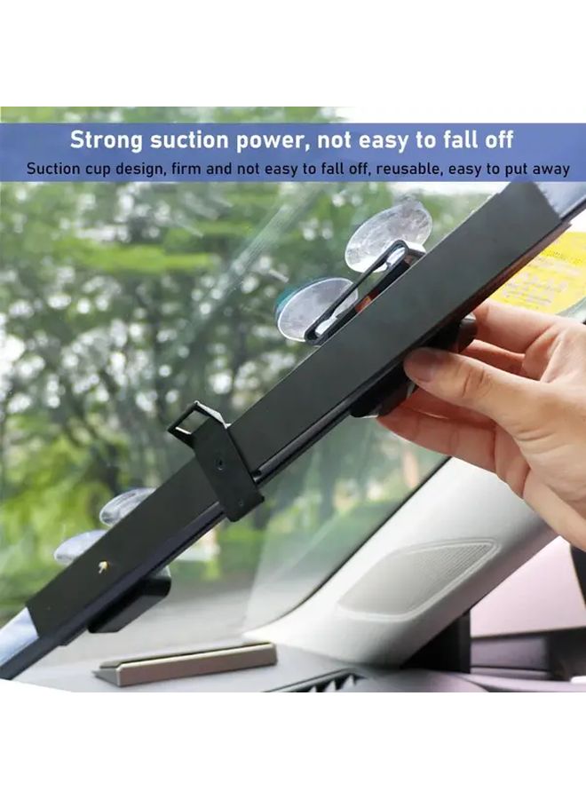 Retractable Car Windshield Sunshade With Suction Cups 1pc Glass Sunscreen Protector - Image 5