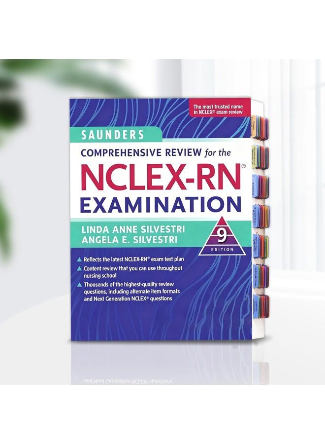 LParkin علامات فهرسة متميزة لمراجعة سوندرز الشاملة لامتحان NCLEX-RN الطبعة التاسعة. 72 علامة ملونة مصنوعة من PVC مع دليل محاذاة - الكتاب غير متضمن - Image 2