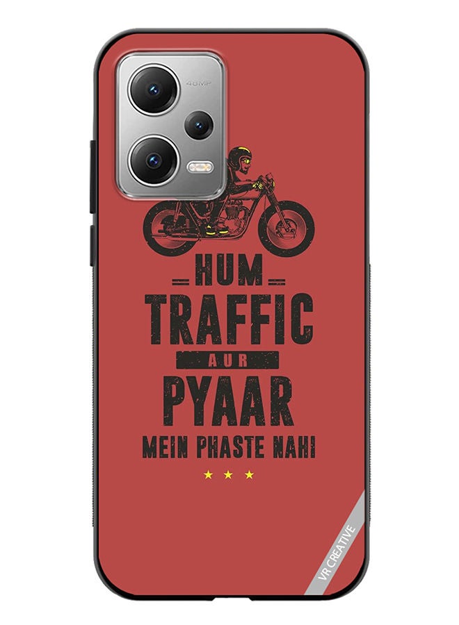 VR CREATIVE Protective Case Cover For Xiaomi Redmi Note 12 Traffic Aur Pyaar Design Multicolour - Image 1