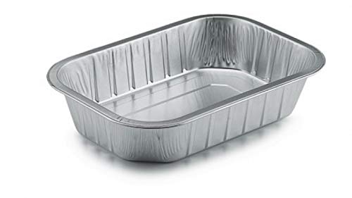 BakeryDirect 25 AluminiumFoilTinStrongDisposableBakingTrayLoafPanDishWithoutlids