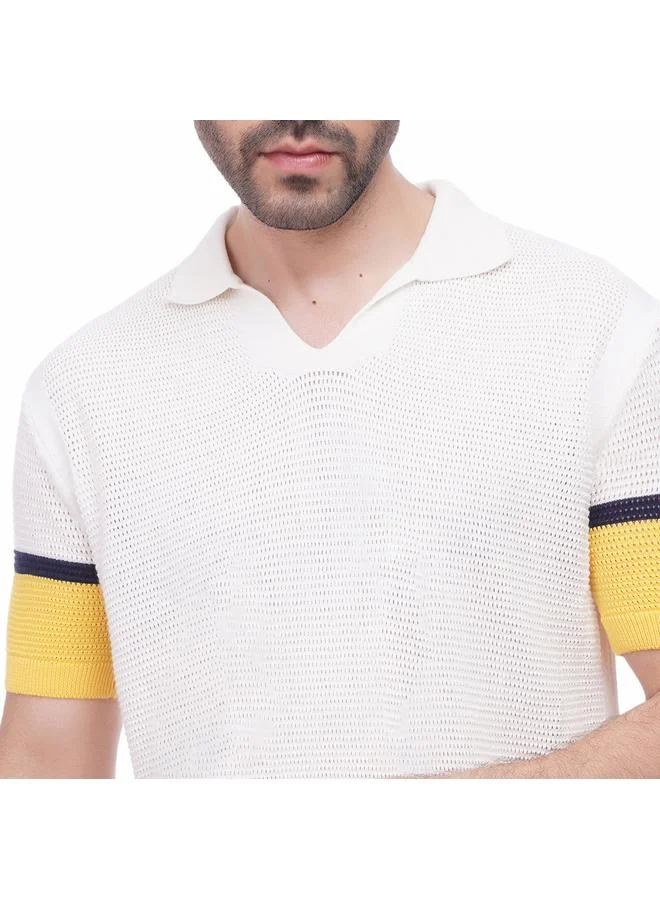 Coup Coup - Woven Polo-Shirt with Short Sleeves