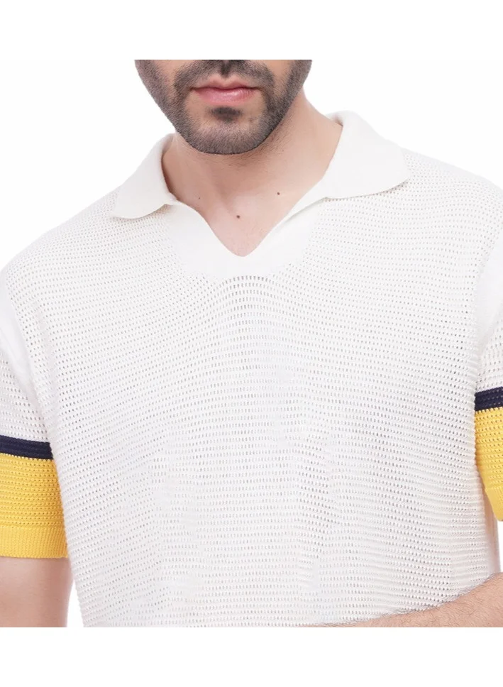 Coup Coup - Woven Polo-Shirt with Short Sleeves