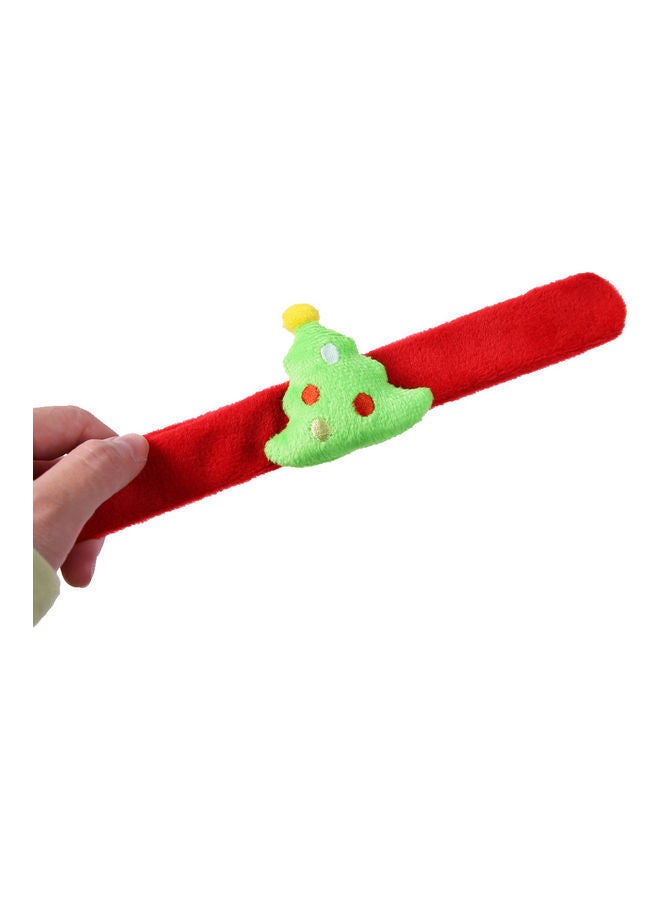 NIBEMINENT 5-Piece Decorative Fawn Clapping Hand Bracelet Red/Green 