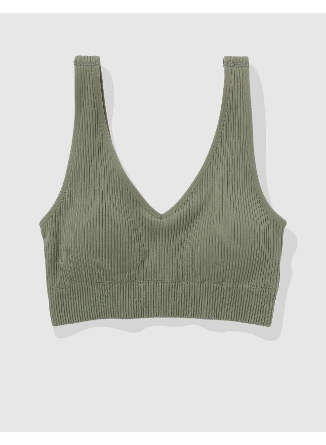 Aerie Superchill Seamless Padded Triangle Bralette - Image 2