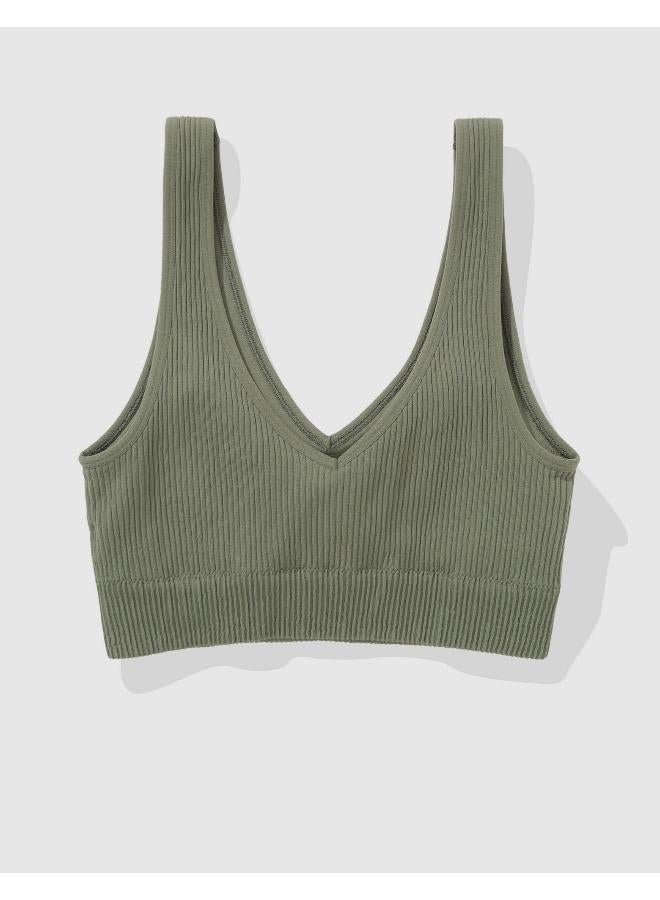 Aerie Superchill Seamless Padded Triangle Bralette - Image 3