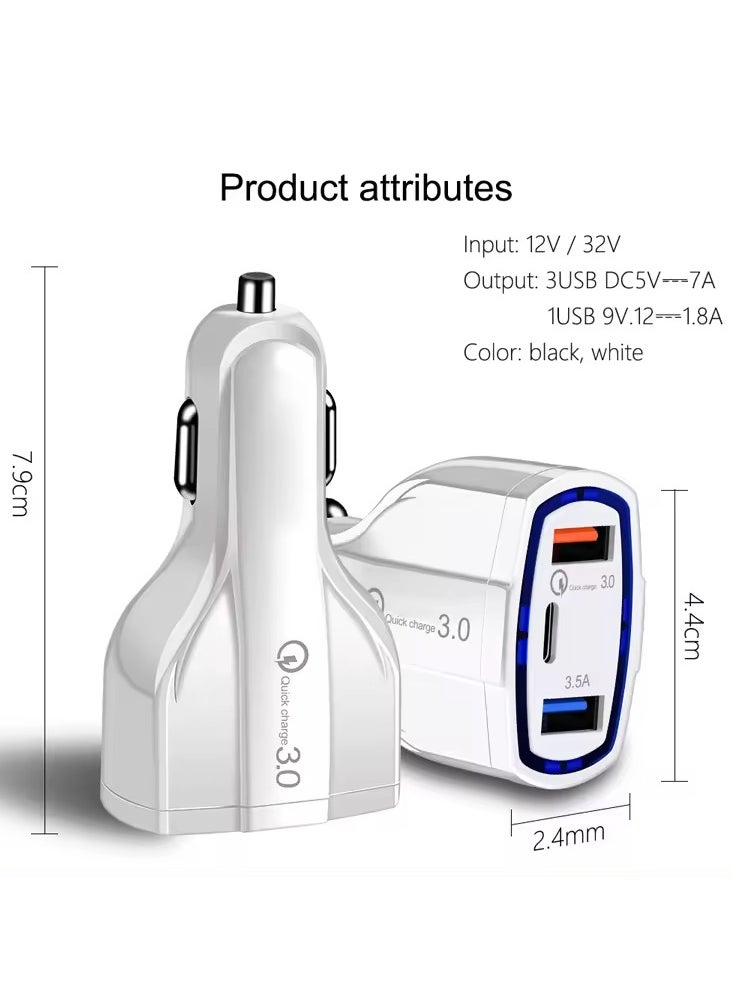 QC 3.0 Car Charger with USB & Type-C - white - pzsku/ZE9C21FC49F2F5B7F6987Z/45/_/1720986566/be36ef15-4b0c-4f23-8335-d7c218c9eccf