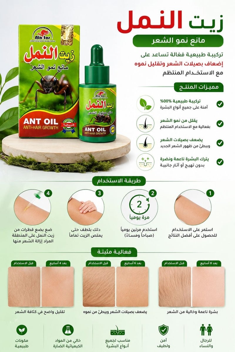 alattar ANT Oil Anti-Hair Growth 30 ml - Image 2