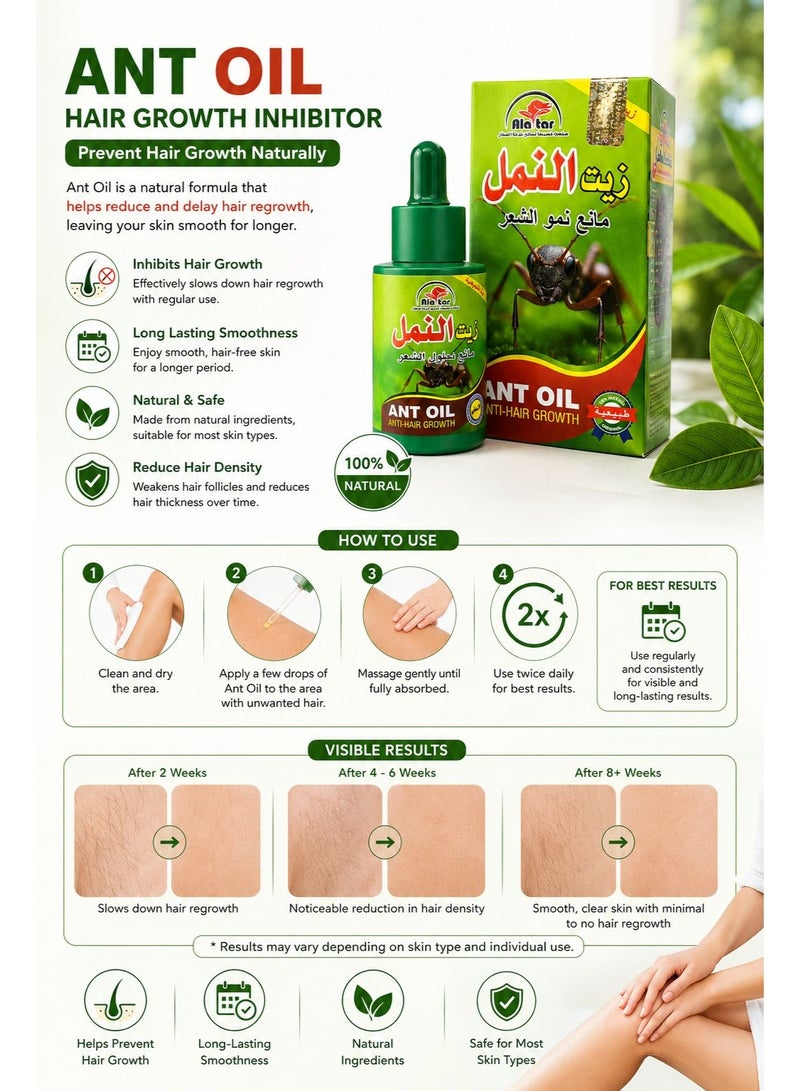 alattar ANT Oil Anti-Hair Growth 30 ml - Image 3
