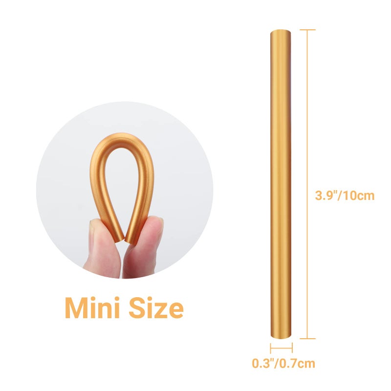 ENPOINT Metallic Gold Hot Glue Sticks, 36 Pack Craft Adhesive Waxing Mini Hot Melt Glue Sticks Colored for Christmas Cards, Sealing, Decoration, Art, DIY, 4" Long x 0.27" Dia - Image 2